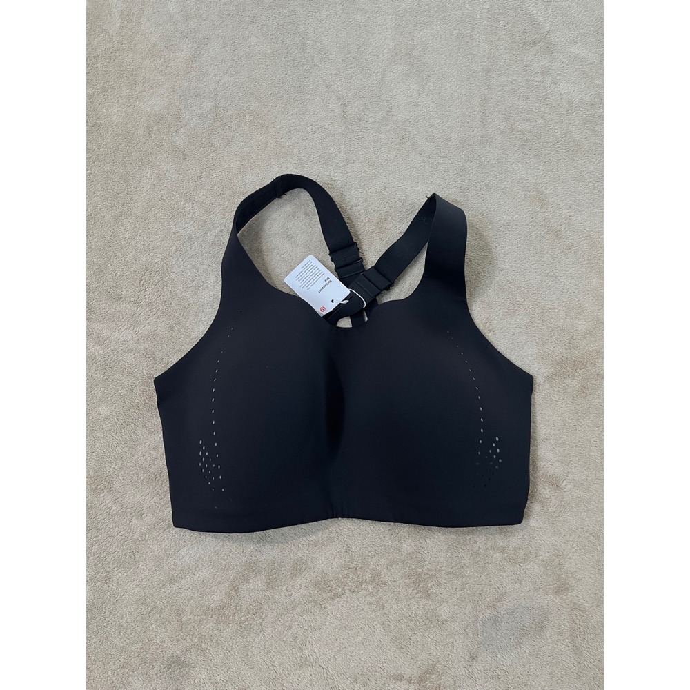 Lululemon AirSupport Bra 36DDD Black Ash Gray High Support Running LW2CS1S NEW